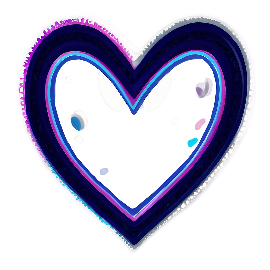 Elegant Heart Doodle Png 94 PNG image