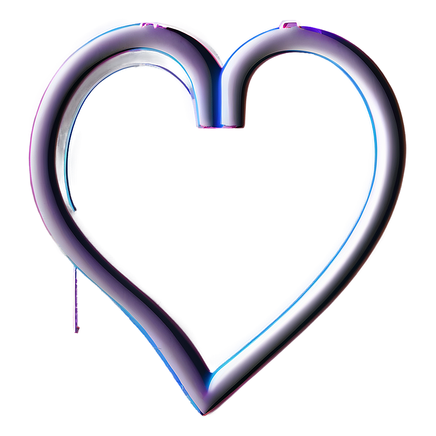 Elegant Heart Outline Png Vkc63 PNG image