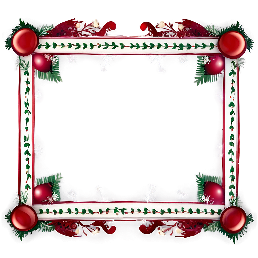 Elegant Holiday Border Png Ott PNG image