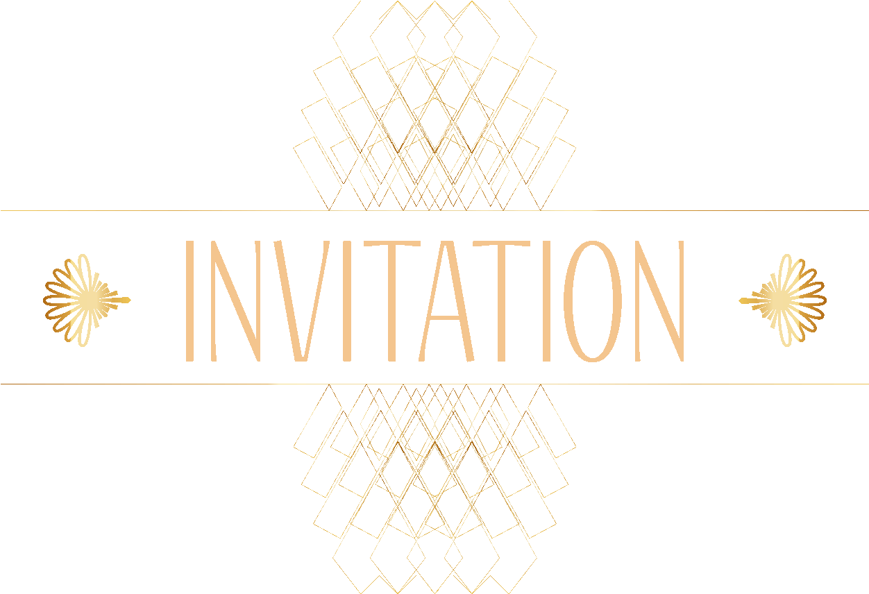 Elegant Invitation Card Design PNG image