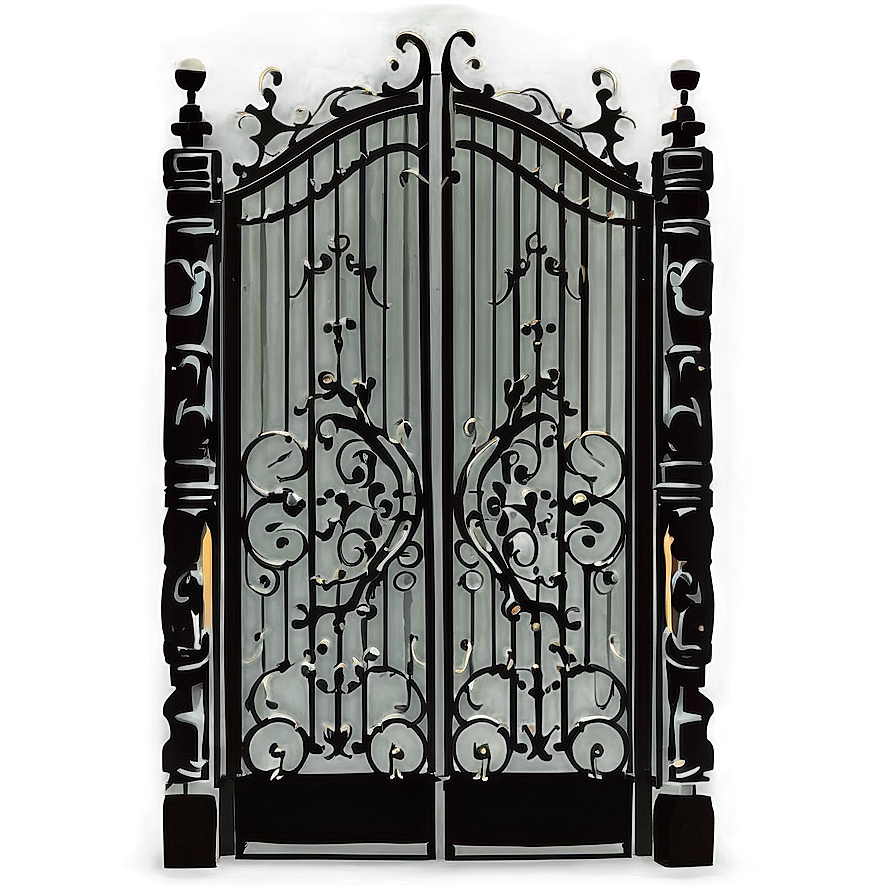 Elegant Iron Gate Png 05242024 PNG image