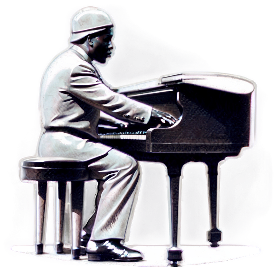 Elegant Jazz Pianist Png 69 PNG image