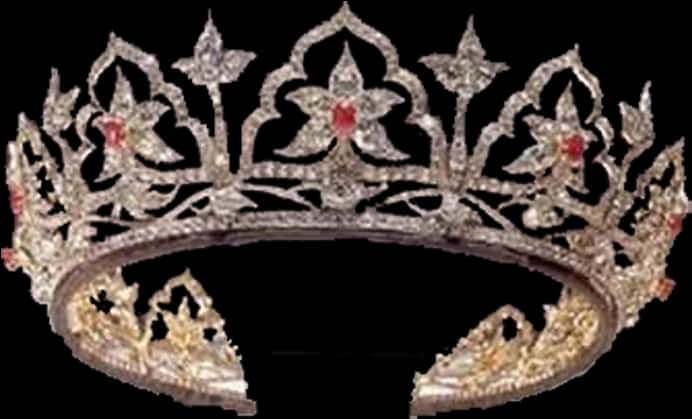 Elegant Jeweled Crown PNG image