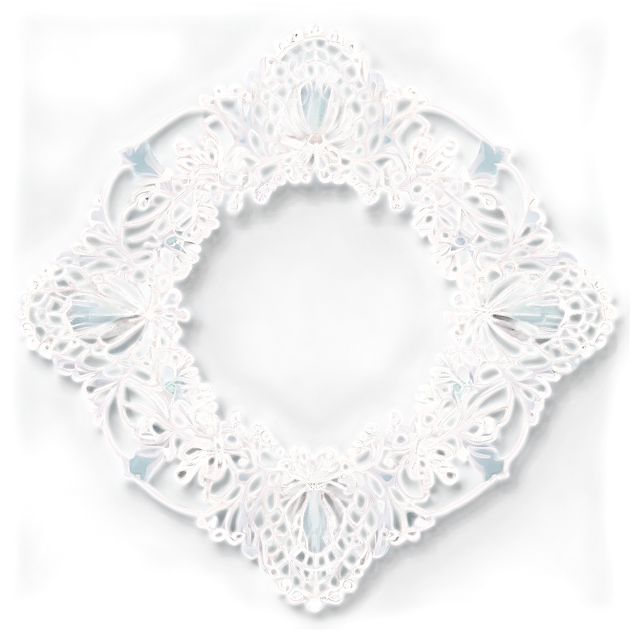 Elegant Lace Doily Png Abc5 PNG image