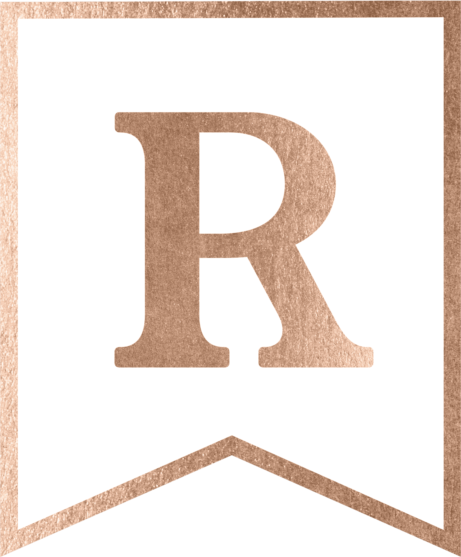 Elegant Letter R Design PNG image