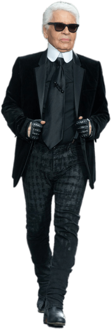 Elegant Manin Black Suitand Sunglasses PNG image