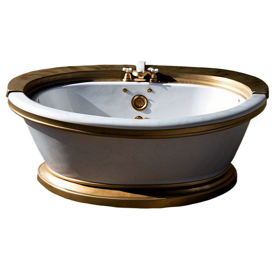 Elegant Marble Bath Tub Png 67 PNG image