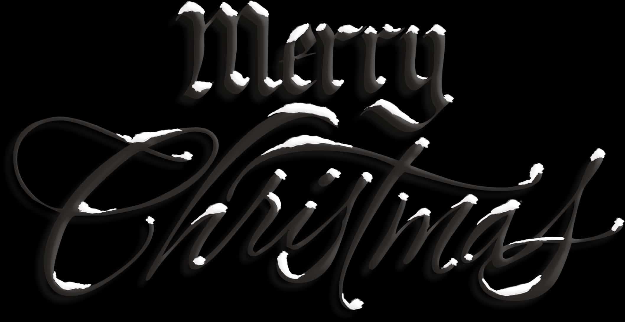 Elegant_ Merry_ Christmas_ Calligraphy PNG image