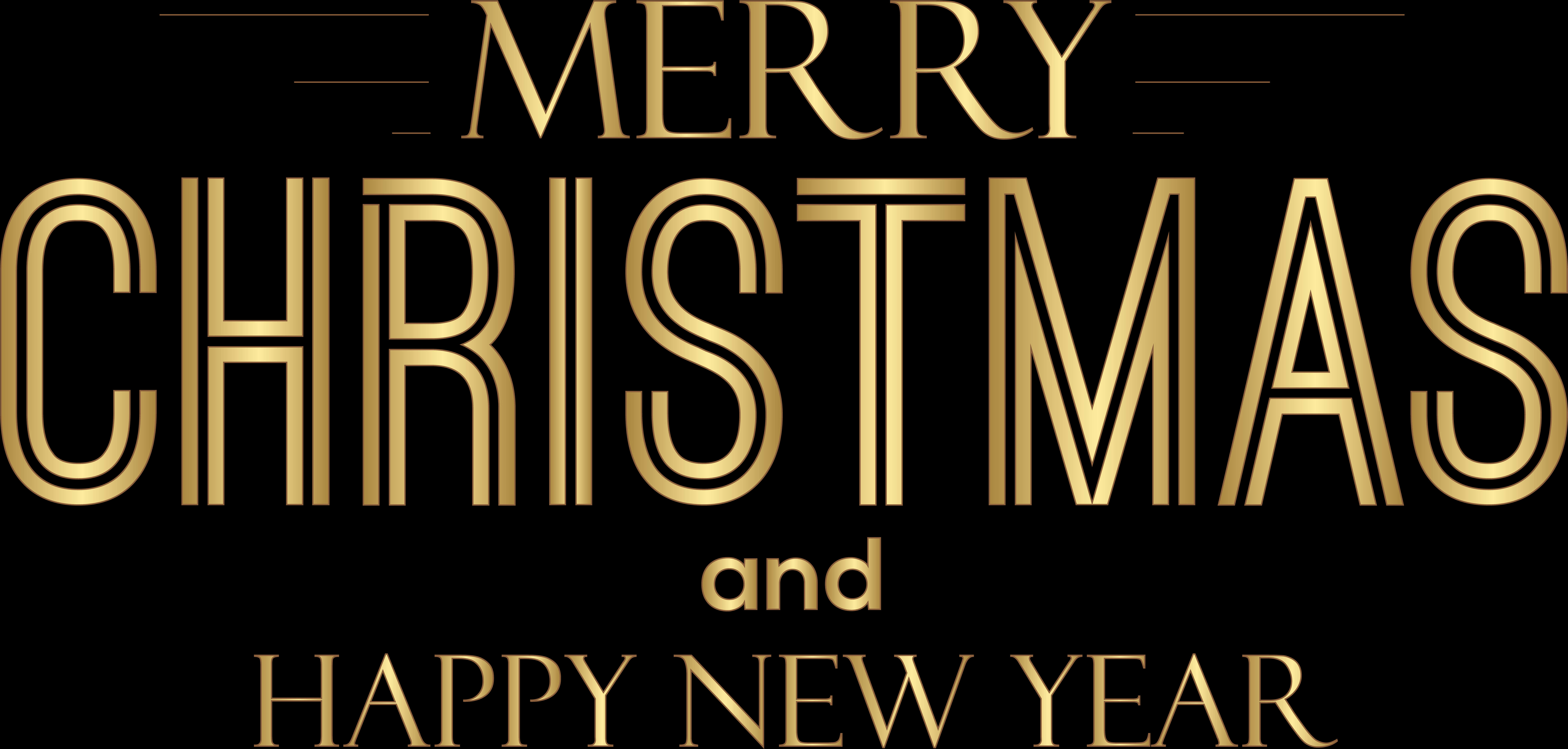 Elegant Merry Christmas Greeting PNG image