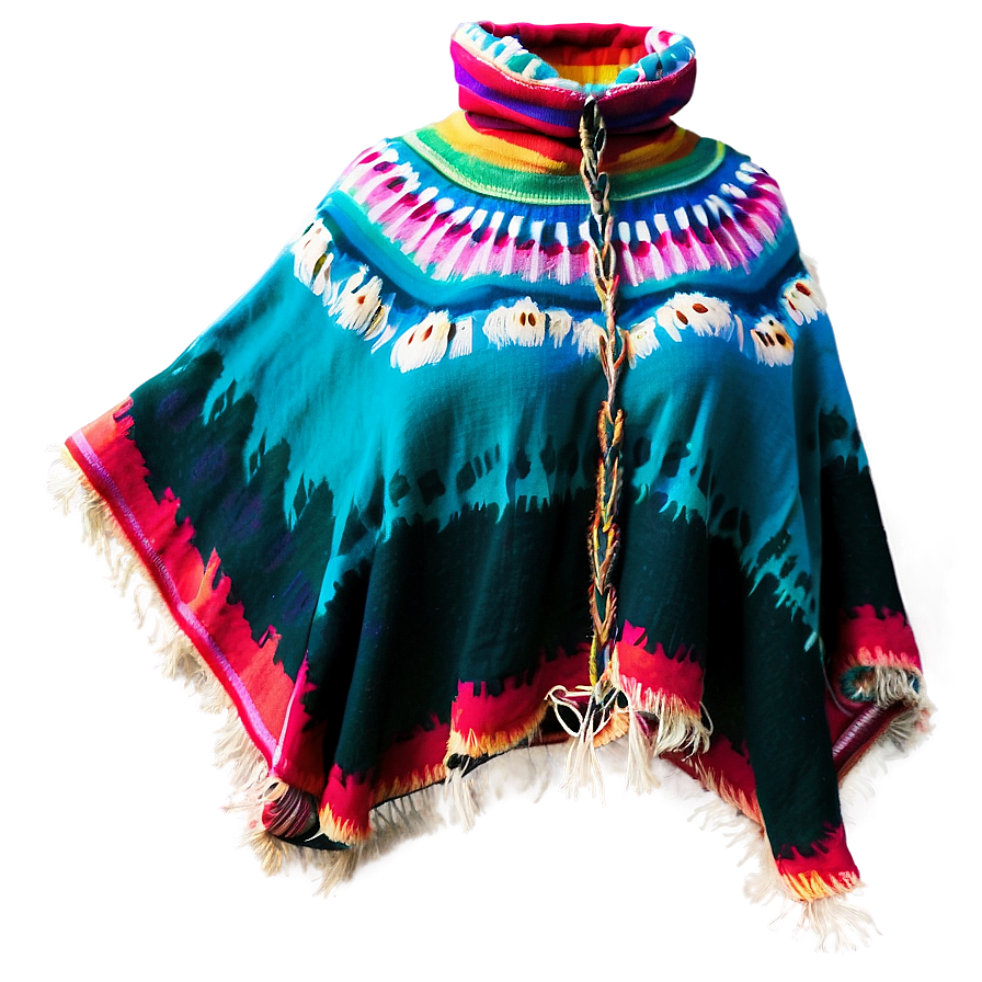 Elegant Mexican Poncho Design Png Nwt61 PNG image