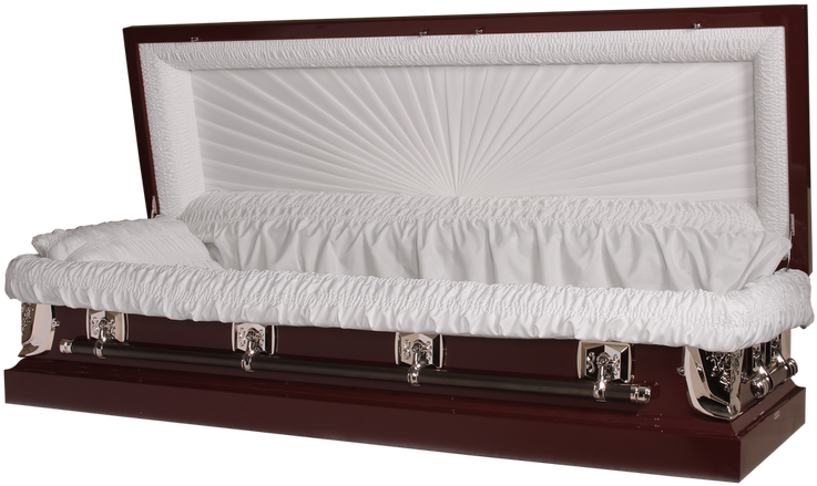 Elegant Open Coffin PNG image