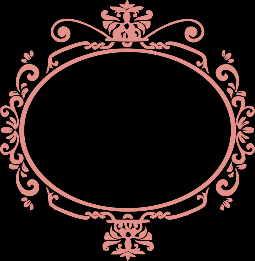 Elegant Ornate Frame Design PNG image