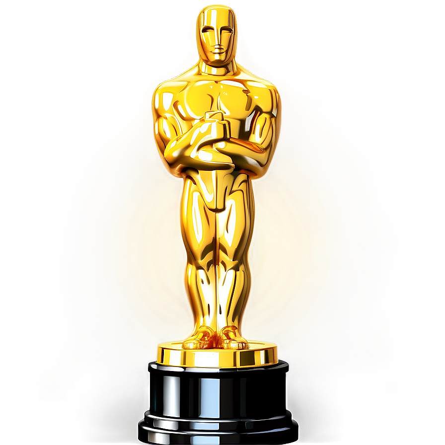 Elegant Oscar Trophy Png 06202024 PNG image