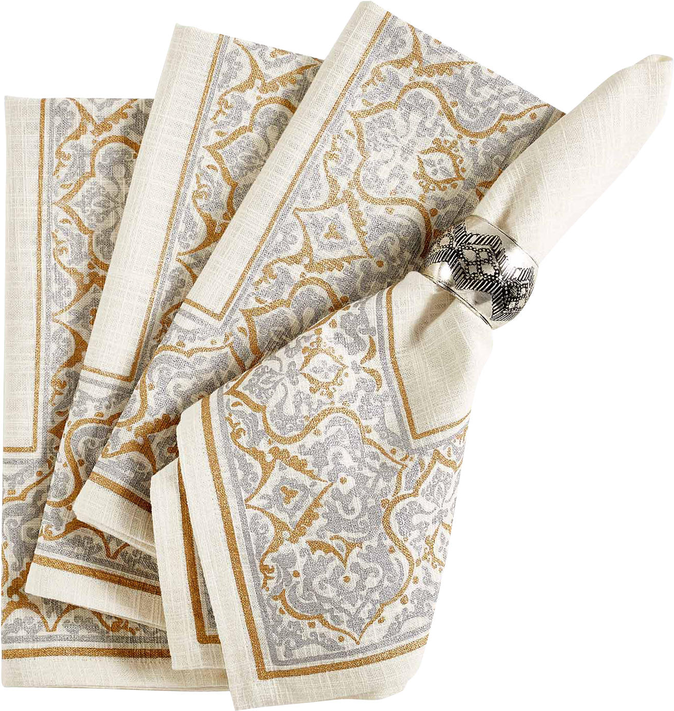 Elegant Paisley Napkins PNG image