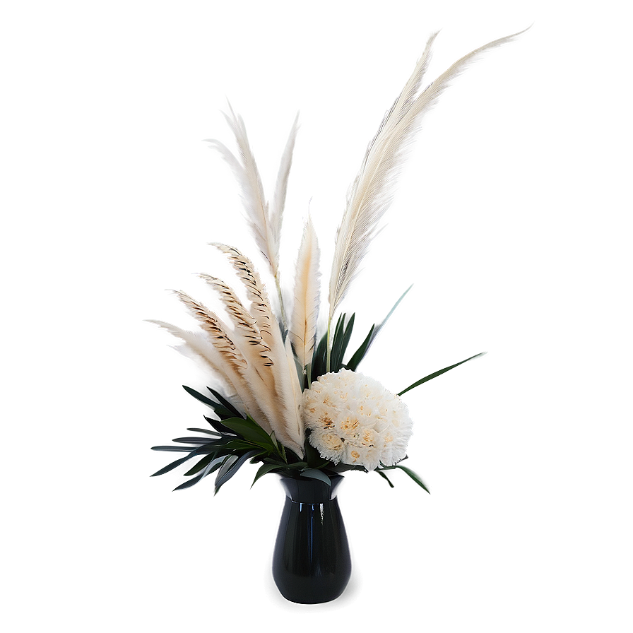 Elegant Pampas Arrangement Png Pmr PNG image