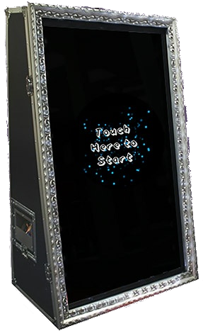 Elegant Photobooth Touchscreen Start PNG image