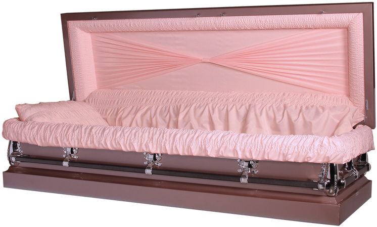 Elegant Pink Casket PNG image