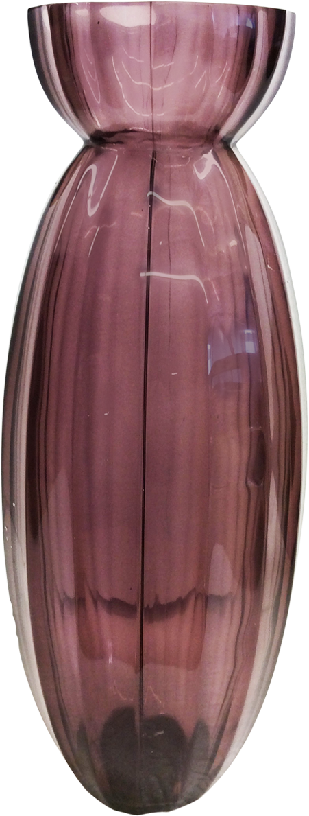 Elegant Pink Glass Vase PNG image