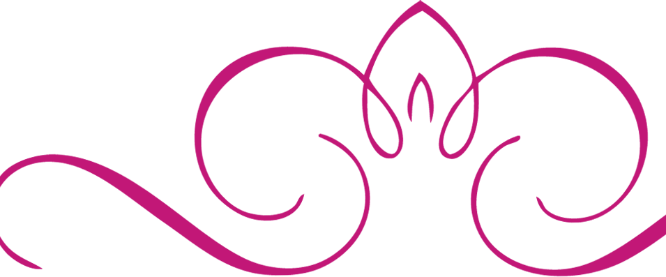 Elegant Pink Heart Wedding Logo PNG image