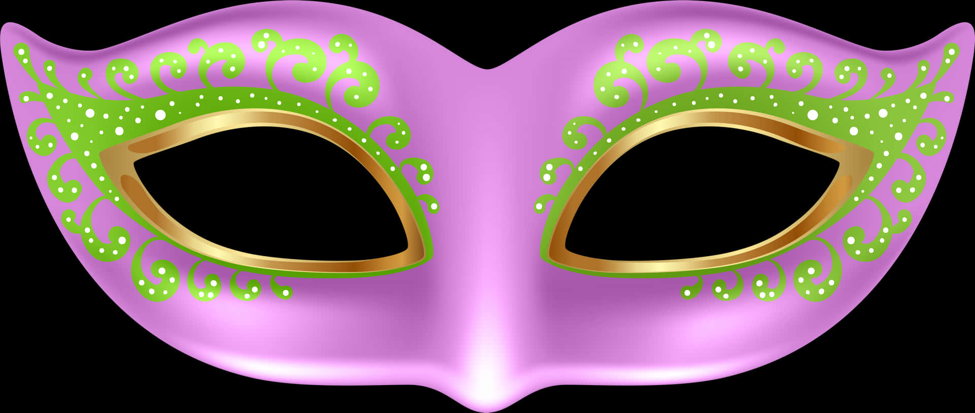 Elegant Pink Masquerade Mask PNG image