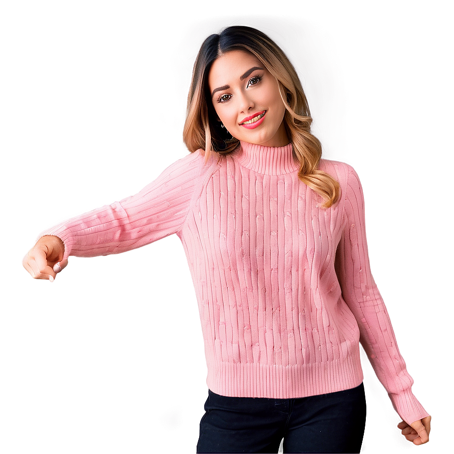 Elegant Pink Sweater Png Shc82 PNG image