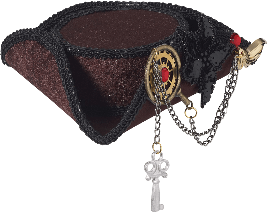 Elegant Pirate Hat Accessory PNG image