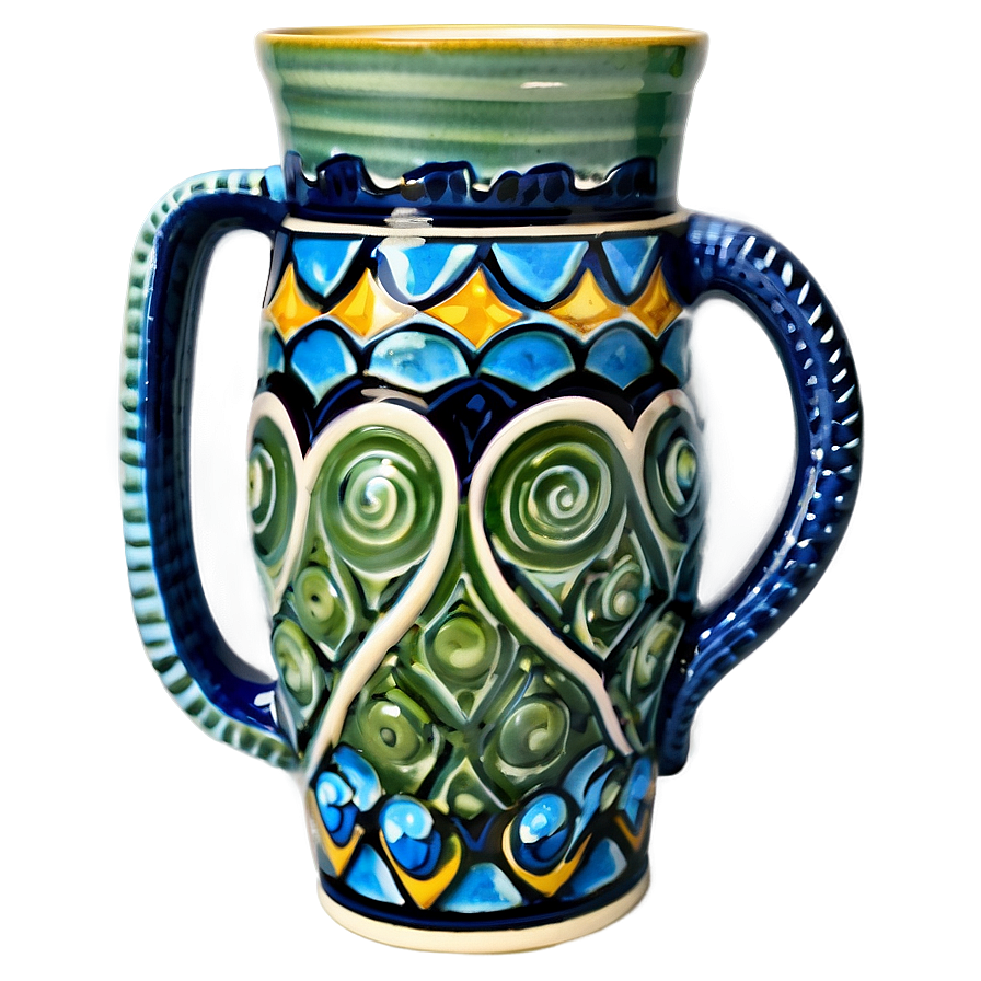 Elegant Pottery Mugs Png 06132024 PNG image