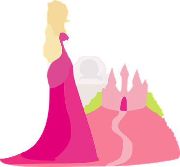 Elegant Princess Vector Illustration PNG image