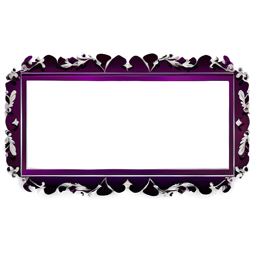 Elegant Purple Border Png Ysy11 PNG image