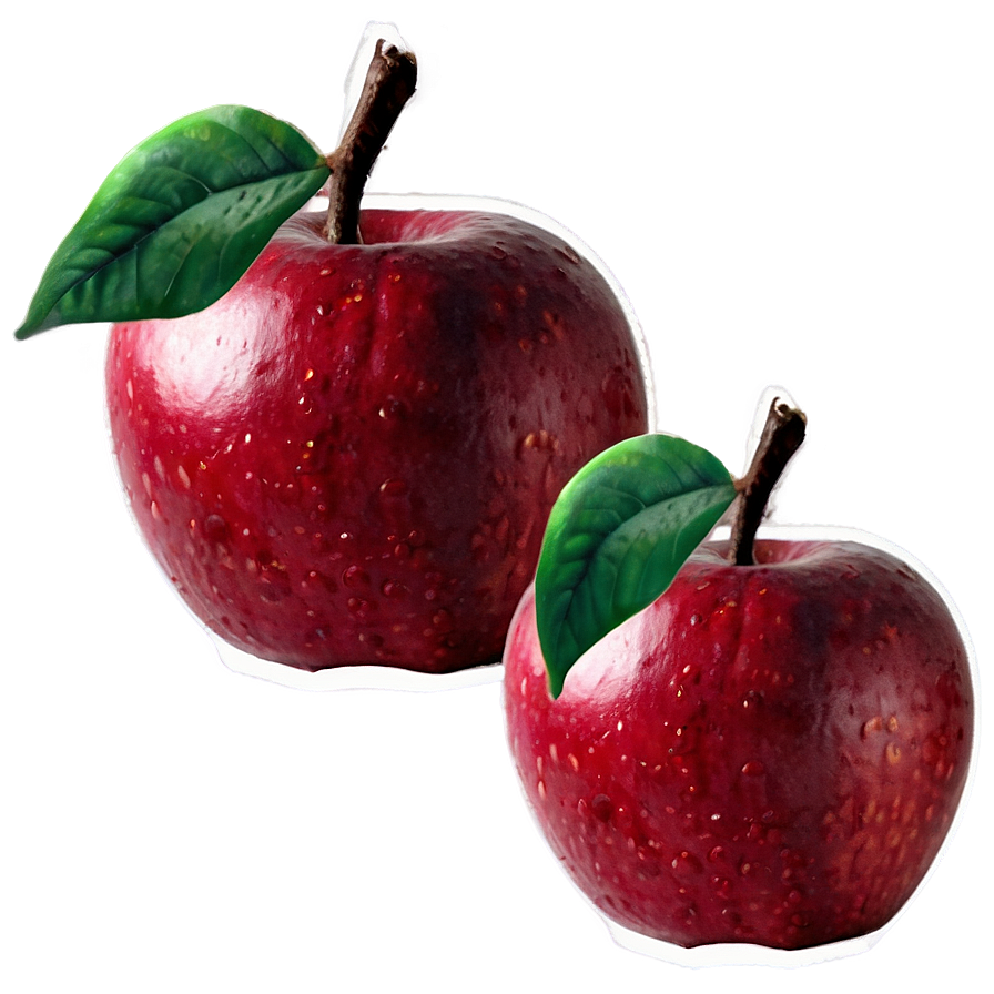 Elegant Red Apple Png 06272024 PNG image