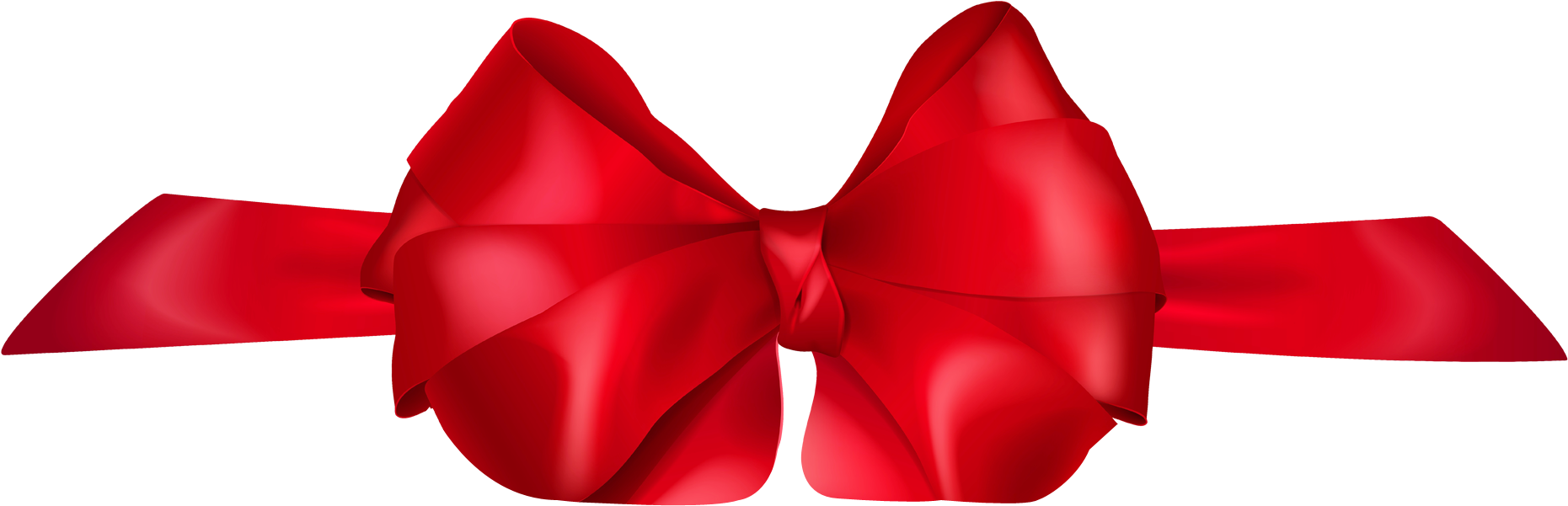 Elegant Red Bow Decoration PNG image