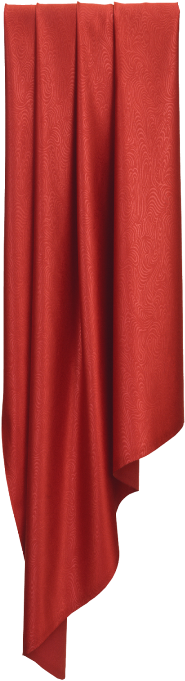 Elegant Red Curtain Drapery PNG image