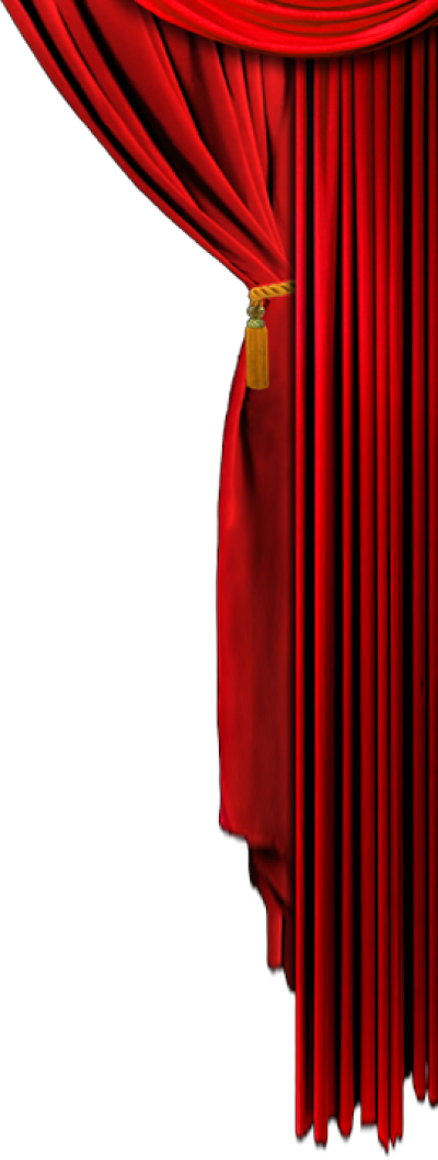 Elegant Red Curtain Reveal PNG image