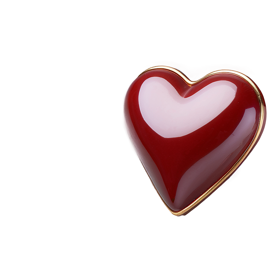 Elegant Red Heart Png 05242024 PNG image