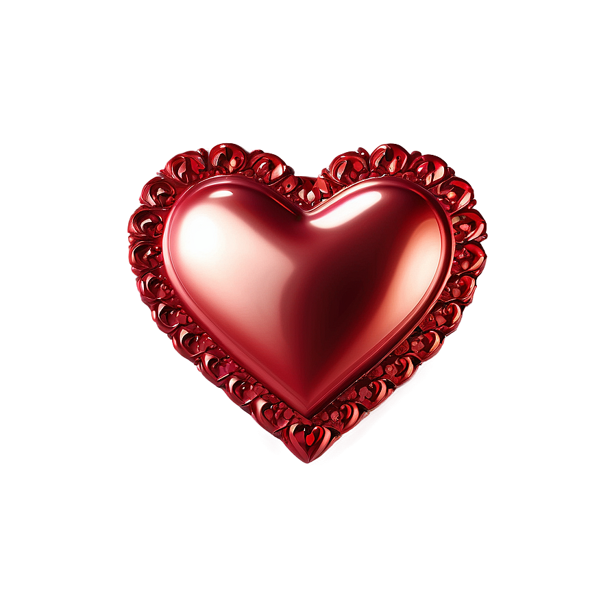 Elegant Red Heart Png 50 PNG image