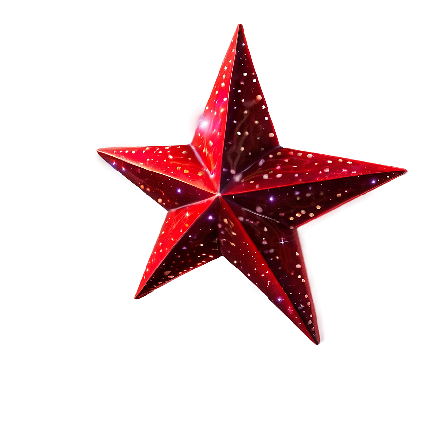 Elegant Red Star Png 13 PNG image