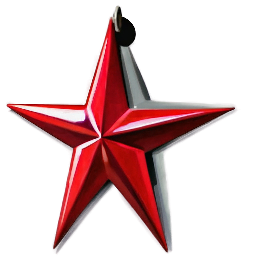 Elegant Red Star Png Vtx PNG image