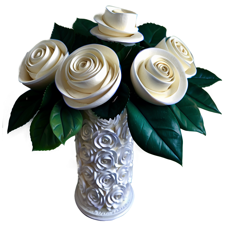 Elegant Rolled Flower Centerpiece Png Clf81 PNG image