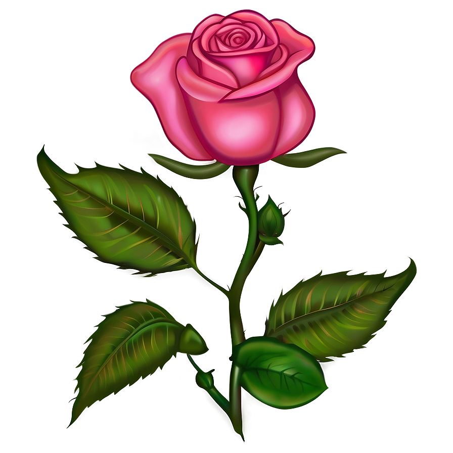 Elegant Rose Outline Png Cii70 PNG image