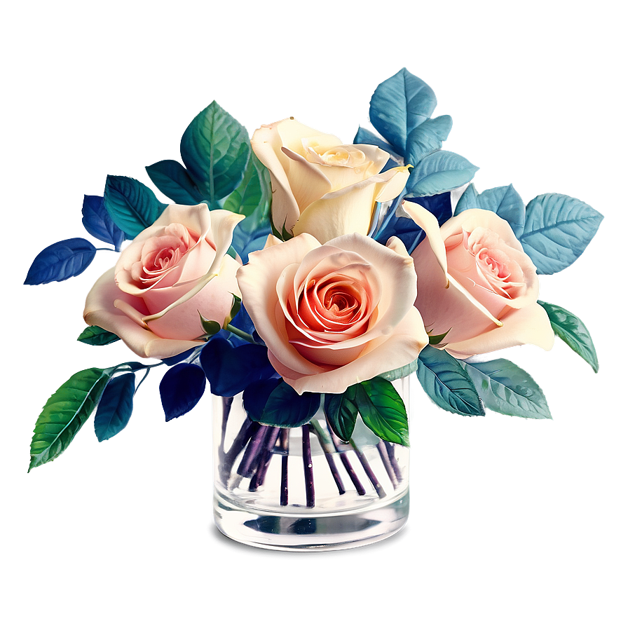 Elegant Roses Arrangement Png Jqg77 PNG image