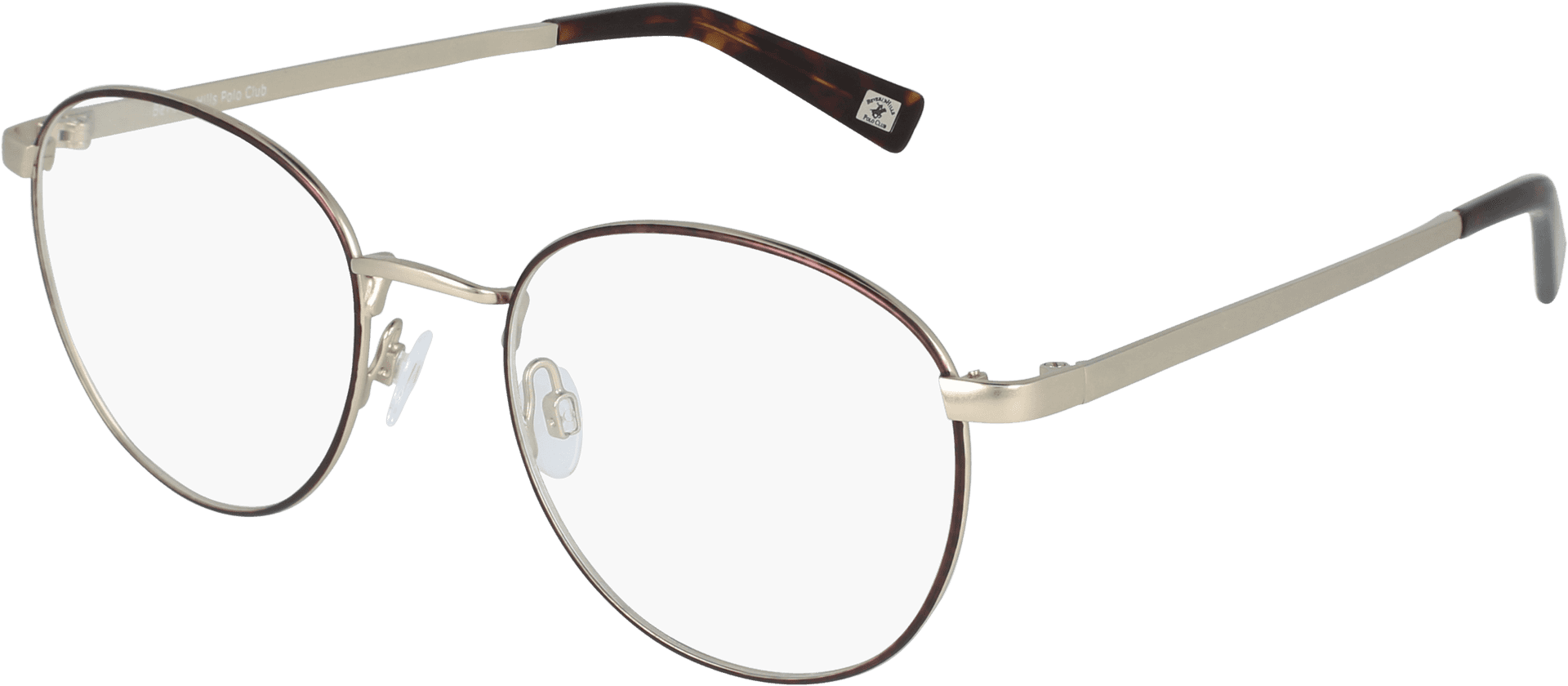 Elegant Round Eyeglasses Transparent Background PNG image