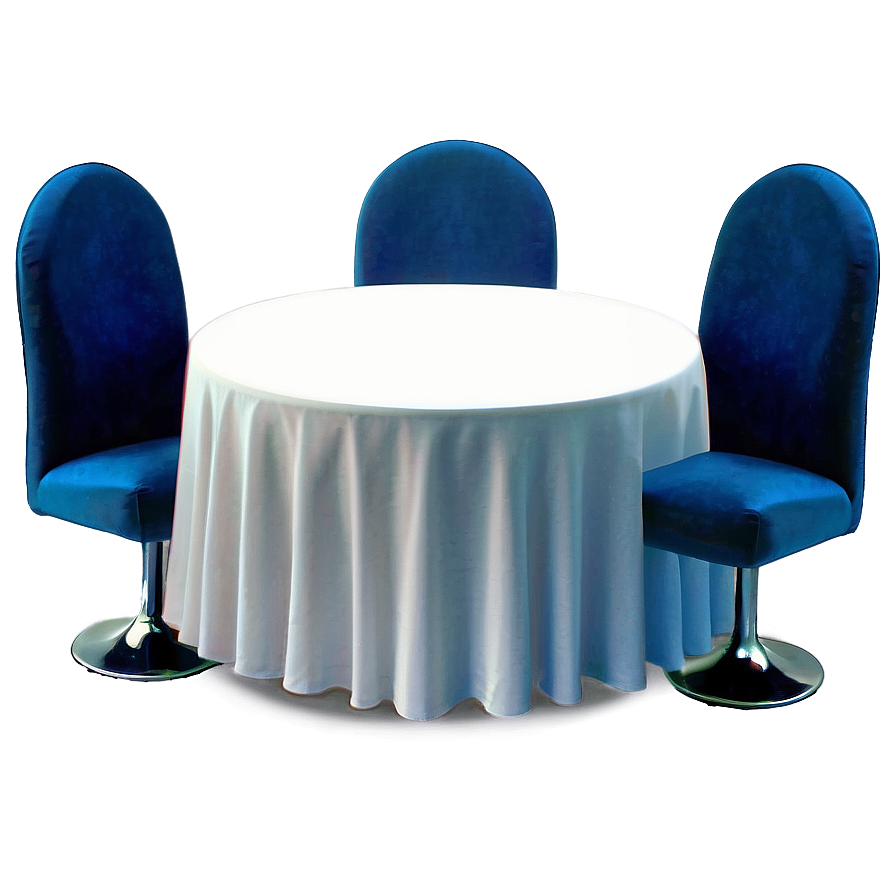 Elegant Round Table Setup Png Byw PNG image