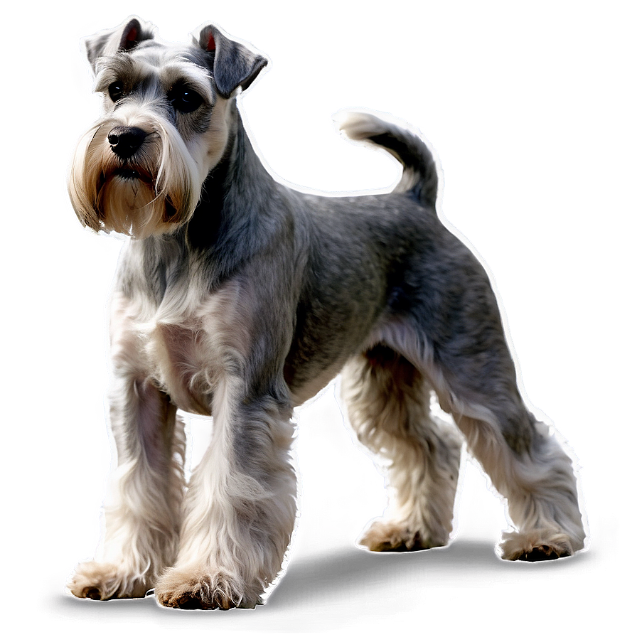 Elegant Schnauzer Show Stance Png 06262024 PNG image