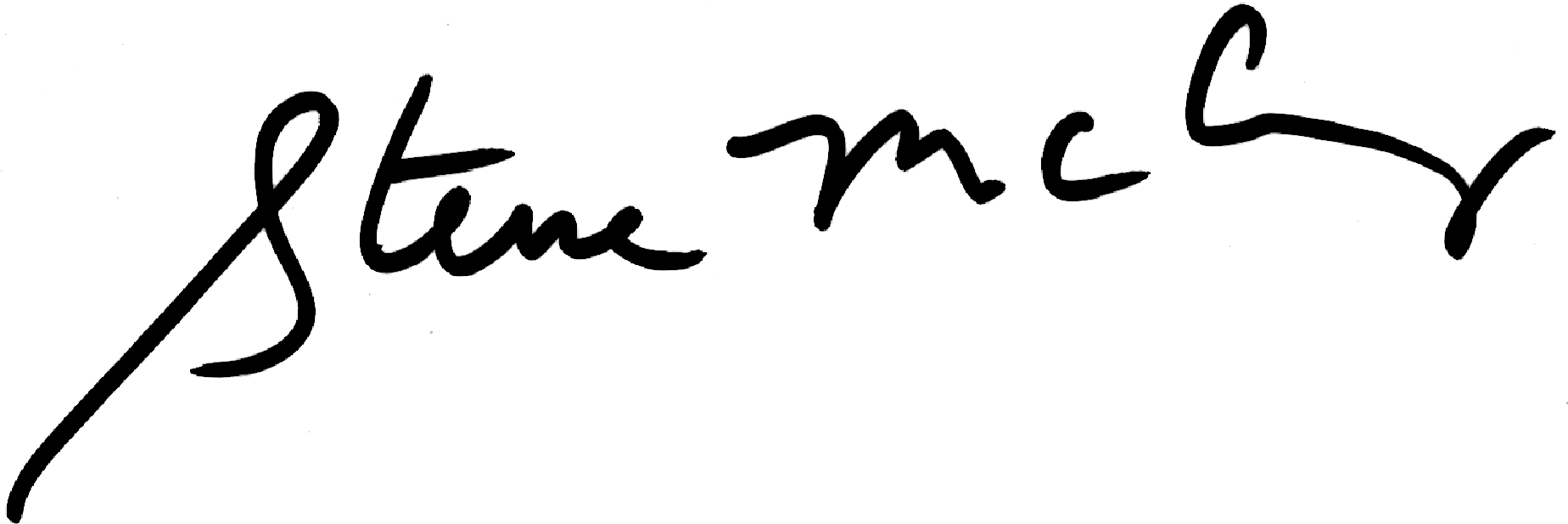 Elegant Signature Steve Mc C PNG image