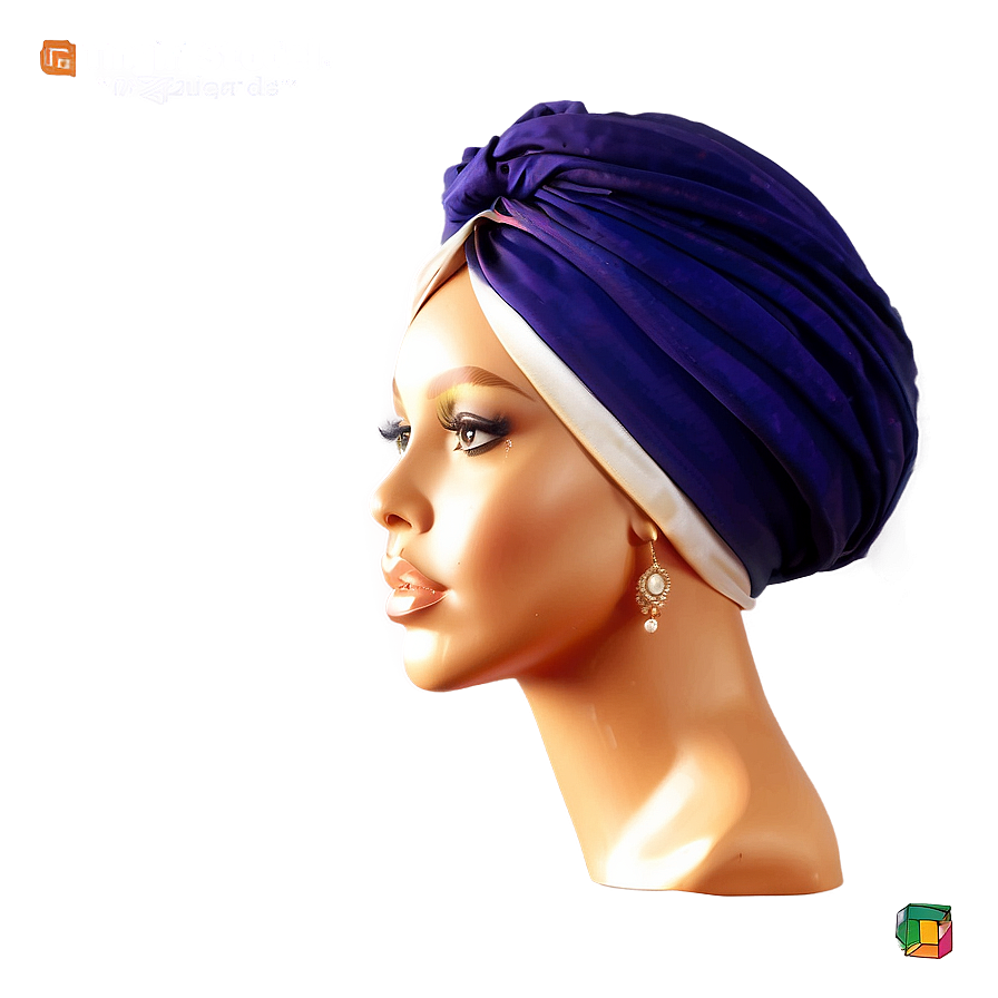 Elegant Silk Turban Png 91 PNG image