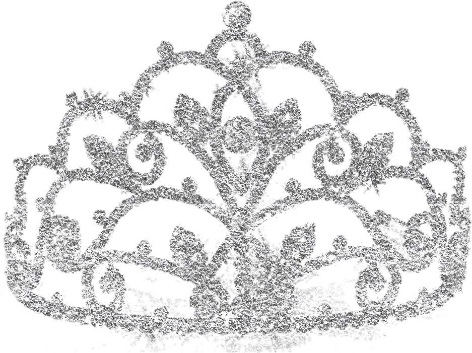 Elegant Silver Crown Graphic PNG image