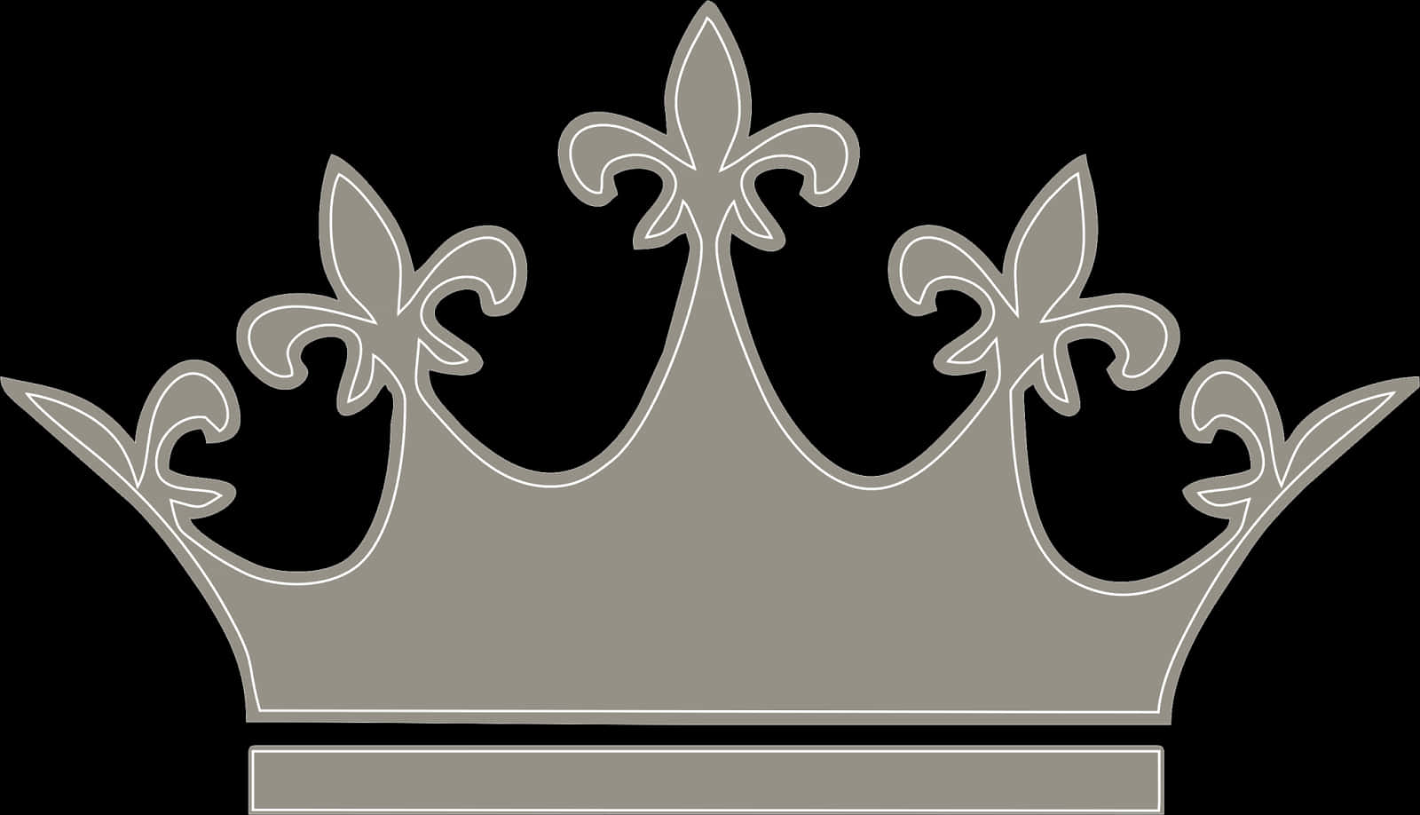 Elegant Silver Princess Crown PNG image