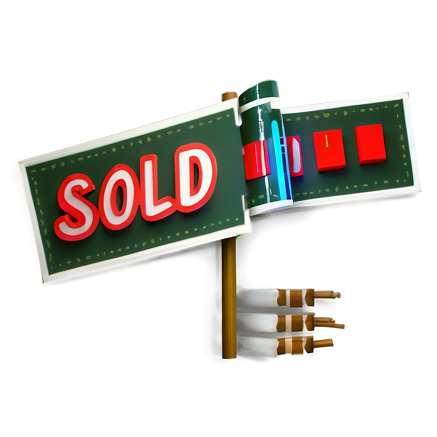 Elegant Sold Sign Png 61 PNG image