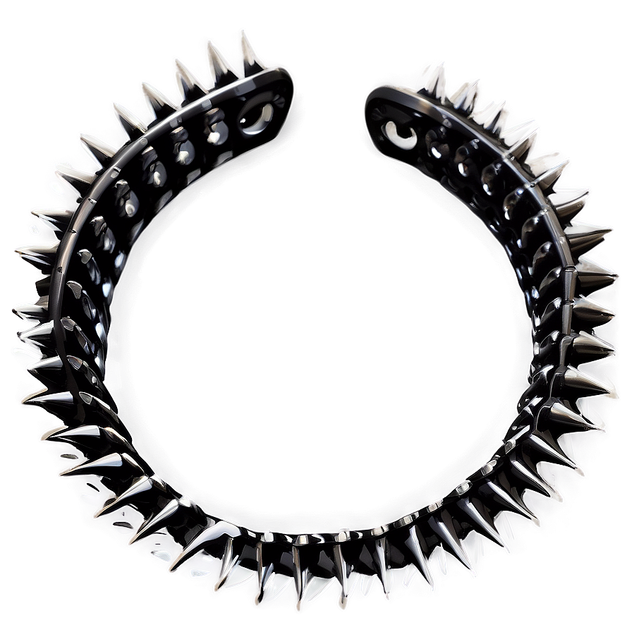 Elegant Spiked Choker Detail Png 06282024 PNG image