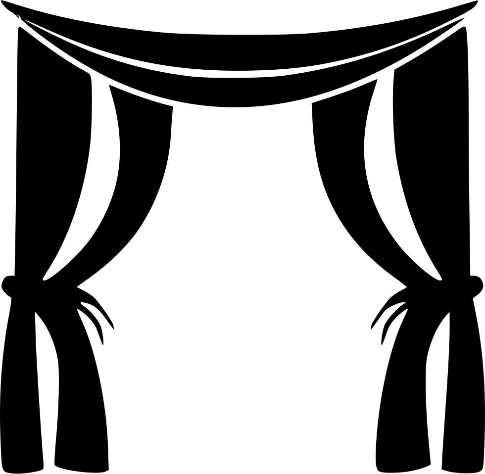 Elegant Stage Curtains Vector PNG image